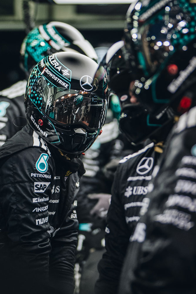 Mecânicos da Mercedes na Fórmula 1.