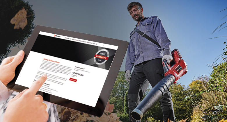 A warranty service for Einhell products